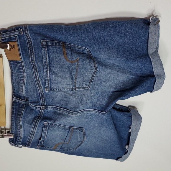 AMERICAN Eagle stretch size 6 slouchy Bermuda jean shorts - Picture 4 of 8